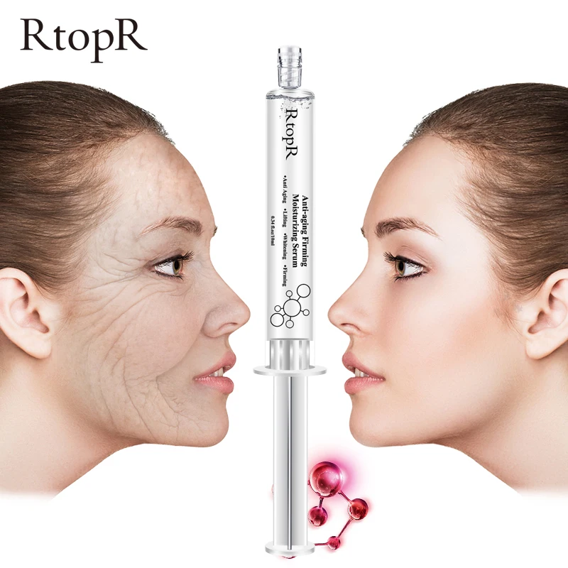 

RtopR 10ml Hyaluronic Acid Vitamin C Facial Brightening Essence Shrink Pores Serum Acne Scar Face Cream Eliminate Freckle TSLM2