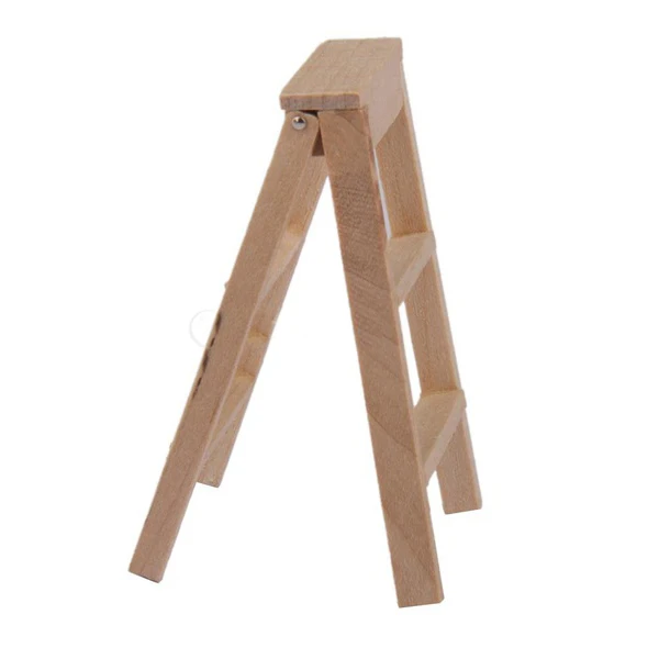 

ABWE Best Sale 1:12 Dollhouse Miniature Furniture Wooden Ladder