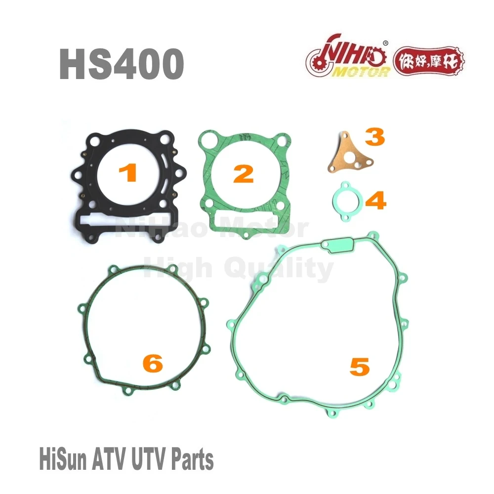 3 HISUN ATV UTV Parts Full Set Gasket 500cc HS400 HS500 HS700 HS800 Quad