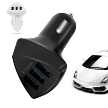 Тройной 3-Порты и разъёмы USB 3,0 Автомобиля Зарядное устройство 5 V/3.1A Быстрая Зарядка адаптер для samsung планшетный ПК 12,14
