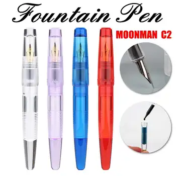 

NEW Moonman C2 Dropper Fountain Pen Fully Transparent with Converter Large-Capacity Ink Storing Fashion Gift Pen