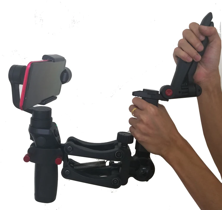 Feiyu Pocket ZHIYUN Smooth 4 с двойной ручкой и пружинным захватом шарнирный держатель для