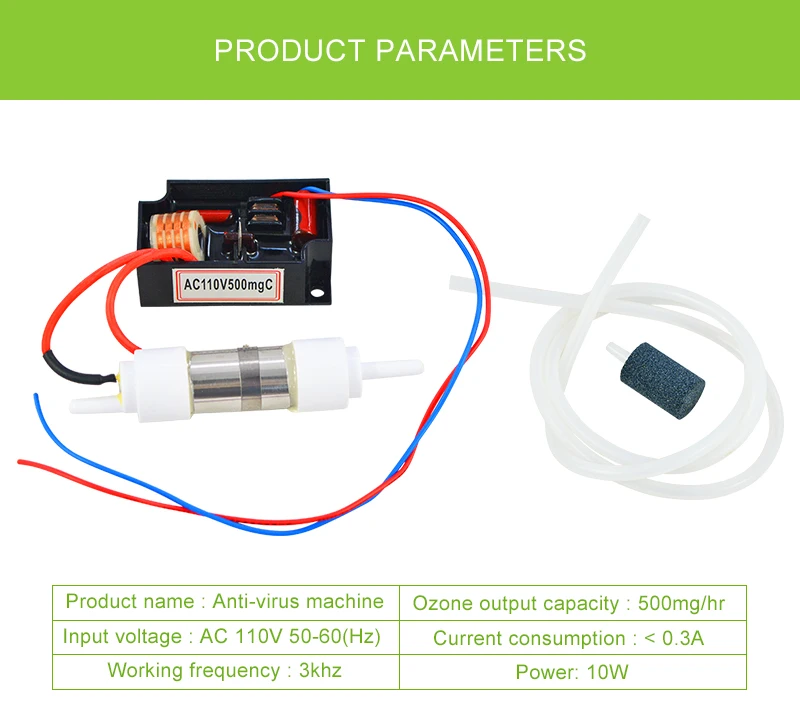 ATWFS очиститель воздуха озоновый генератор 110 В 500 мг озонатор воды