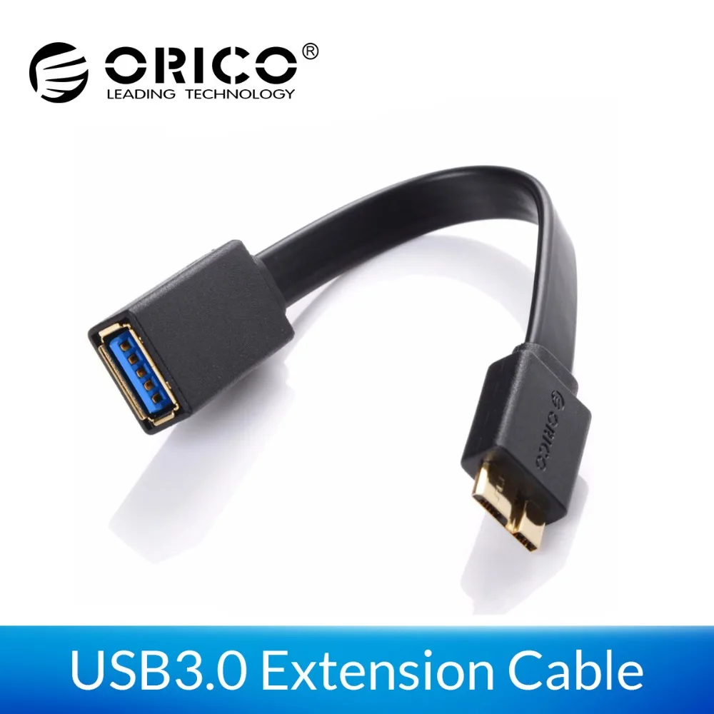 ORICO 15 см USB3.0 штекер к Micro USB3.0 кабель-удлинитель для samsung S5 Note3 USB кабель для передачи данных