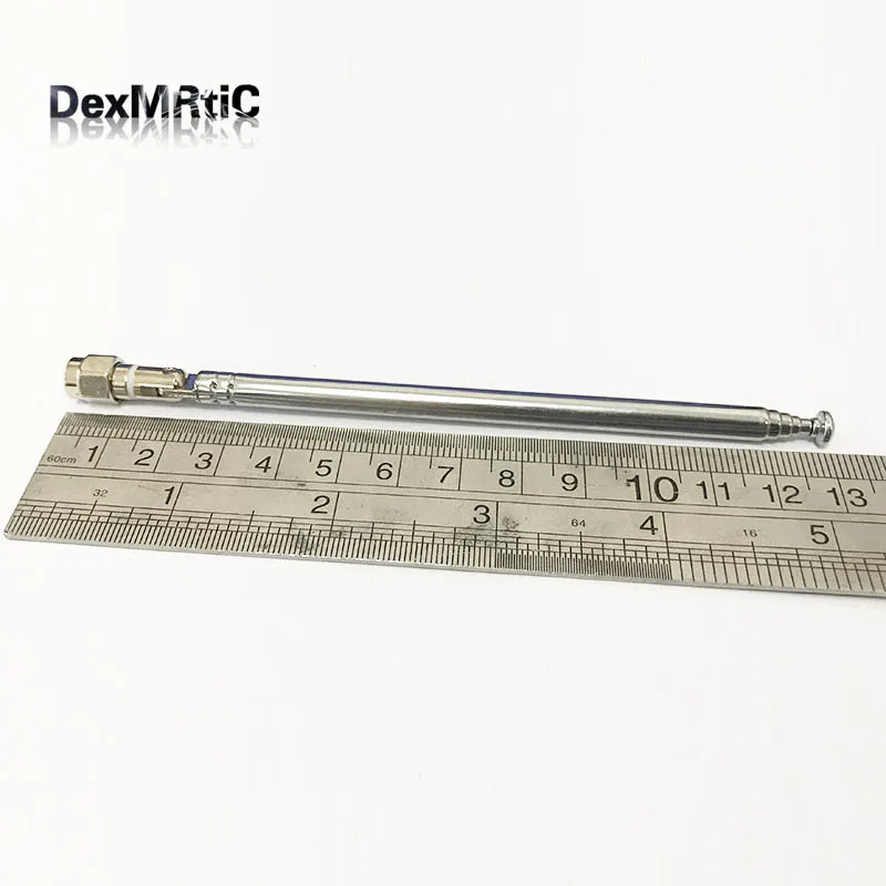 Replacement 132mm 6 Sections Telescopic Antenna SMA male for Radio TV DIY Replacement 132mm 6 Sections Telescopic Antenna SMA male for Radio TV DIY