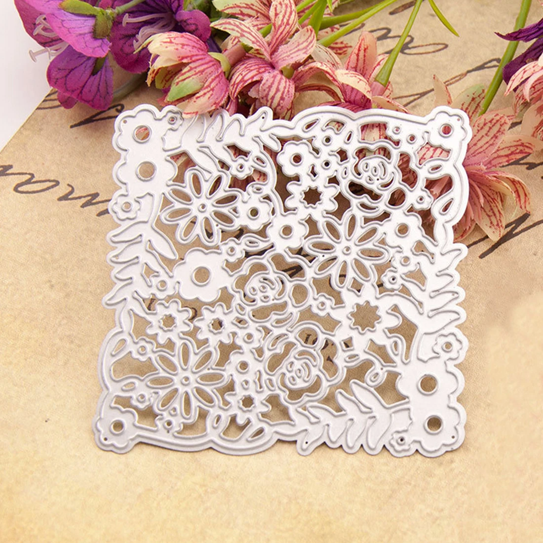 Love Heart Lace Frame Handmade Paper Card Making Album Embossing Scrapbooking