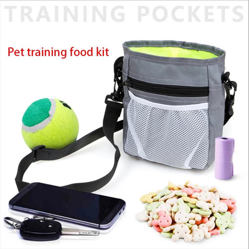 

Multifunctional pet feeding bag Pets go out to pack pet snack bags Outward training kit Pet training food kit