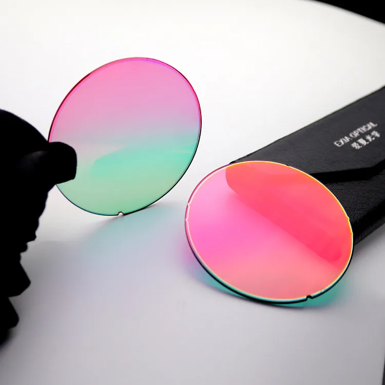 Винтаж Линзы для очков на eBay Colorul зеркало розовая вспышка Цвета EXIA A46 серии