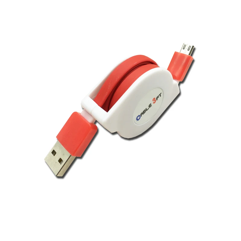 1/2/3 м микро USB Выдвижной кабель для зарядки для samsung Galaxy J3/J5/J7 A3/A5/A7 Портативный Зарядное устройство адаптер для быстрой зарядки