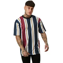 Новинка, Мужская футболка, полосатая рубашка, мужская, повседневная, бодибилдинг, фитнес, хип-хоп, короткий рукав, тройники для тренажерного зала, джоггеры, летняя уличная одежда