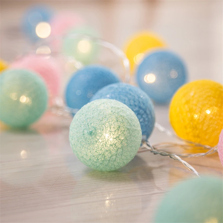

Colorful LED Balls String Lights Decorations for Curtain Wedding Party Home Garden Bedroom Outdoor Indoor Wall Decorations