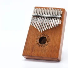 Scнапольный 17 клавиш калимба «пианино для больших пальцев» изготовлено на одной доске из высококачественного дерева из красного дерева музыкальный инструмент для тела
