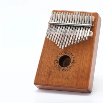

Scoutdoor 17 Keys Kalimba Thumb Piano Made By Single Board High-Quality Wood Mahogany Body Musical Instrument