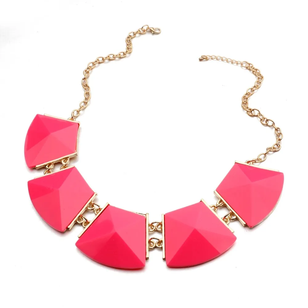 

2019 Fashion Vintage Necklace Jewelry Acrylic Necklaces&Pendants Chokers Short Necklaces For Women