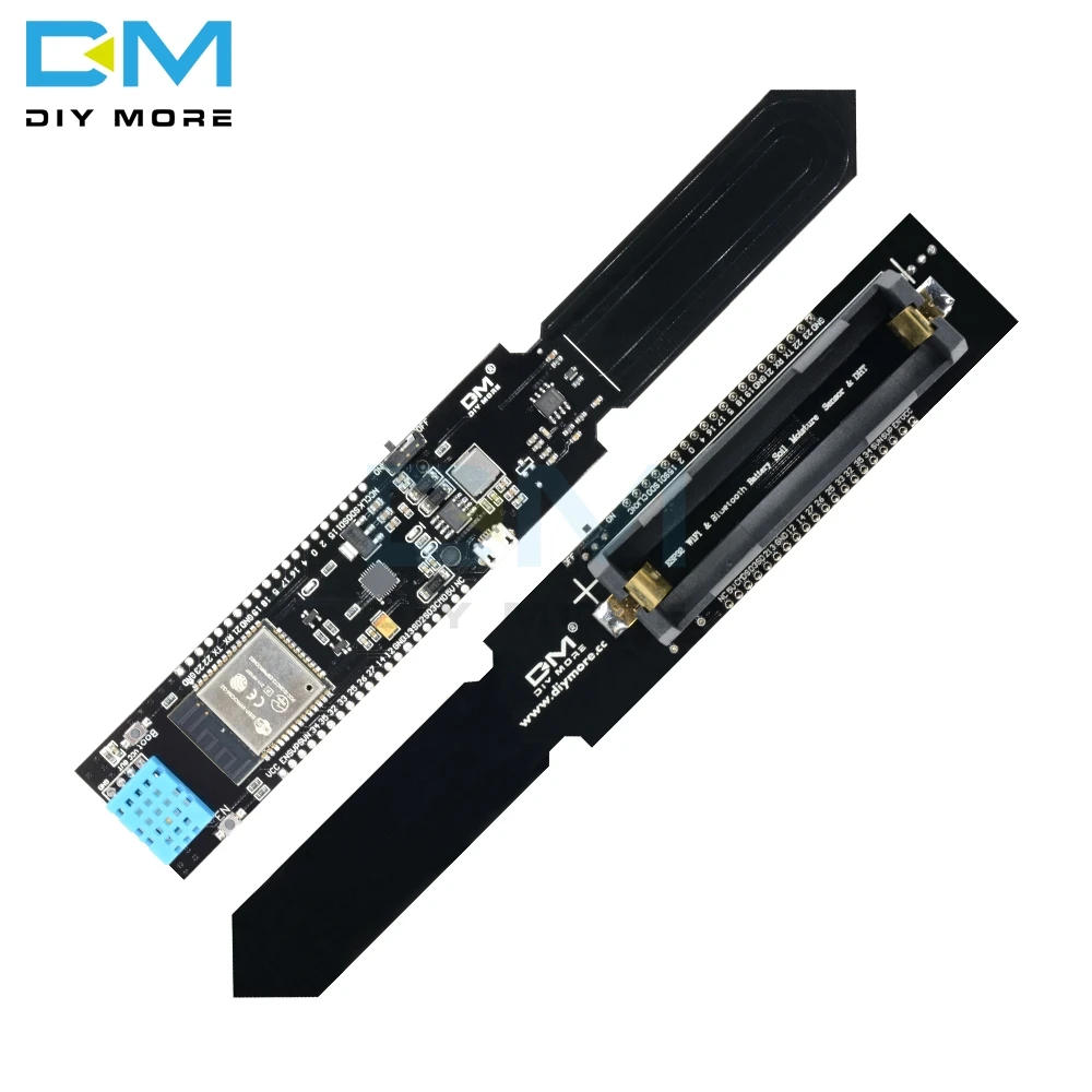 ESP32 CP2104 DHT11 WiFi Bluetooth датчик температуры и влажности почвы 18650 Защита аккумулятора