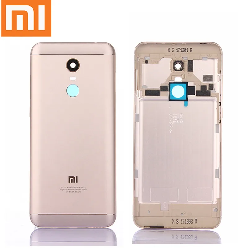 Корпус для Xiaomi Redmi 5 Plus, задняя крышка батареи, запасные части, Кнопки громкости питания+ объектив камеры