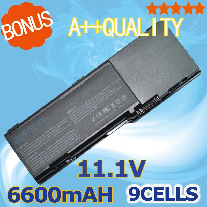 

6600mAh 9 cells Laptop Battery For Dell Inspiron 6400 1501 E1505 312-0428 312-0466 312-0467 451-10339 451-10424 451-10482