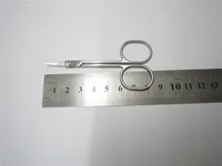 Stainless Steel Beauty Mini Small Bend blade Eyebrow Eyelash scissor Trimmer Makeup Cosmetic Tool shear trim manicure 1