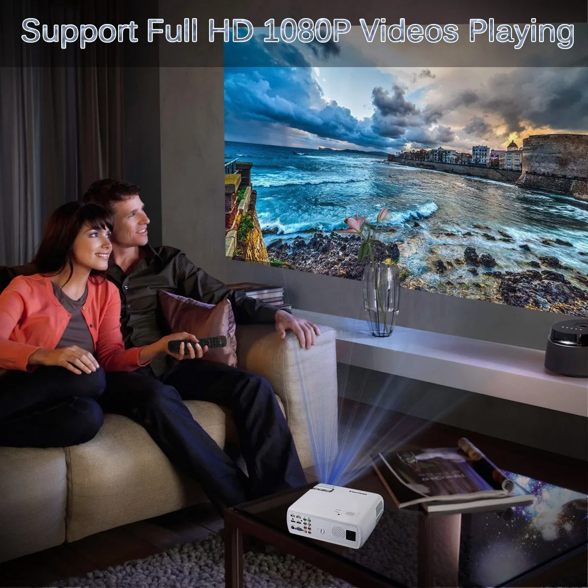 Excelvan BL23 домашний проектор 2600 люмен портативный мини светодиодный Full HD проектор 800*480 разрешение поддержка 1080P 3D домашний кинотеатр