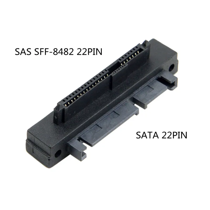 

SFF-8482 SAS 22 Pin to SATA 22PIN Hard Disk Drive Raid Adapter 90 Degree angled