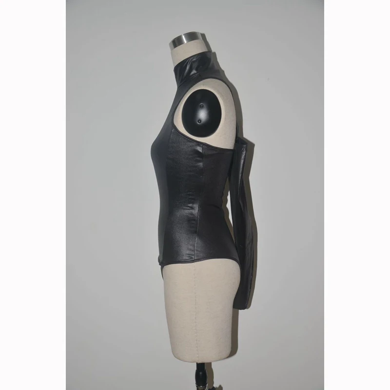Cosplay&ware Woman’s Exotic Faux Leather Catsuit Costumes Latex Teddies Zipper For Club Game Bodysuit Ds Party Size M-xxl -Zentai shop online