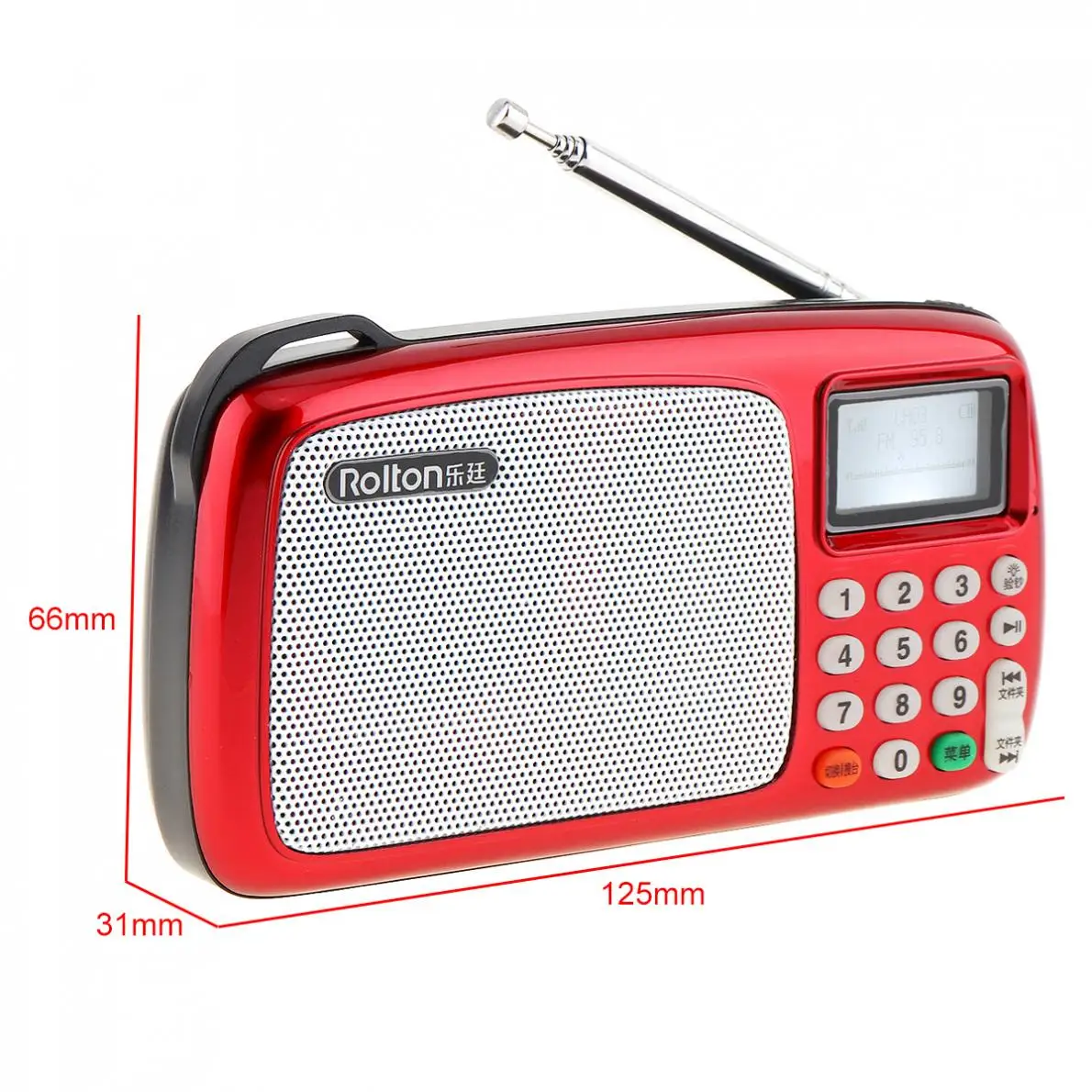 Rollton портативный Глобальный FM радио dab portatil am fm radyo музыкальный плеер динамик TF USB
