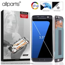 5 5 ORIGINAL AMOLED S7 edge Display For SAMSUNG Galaxy S7 Edge Screen Display Touch with