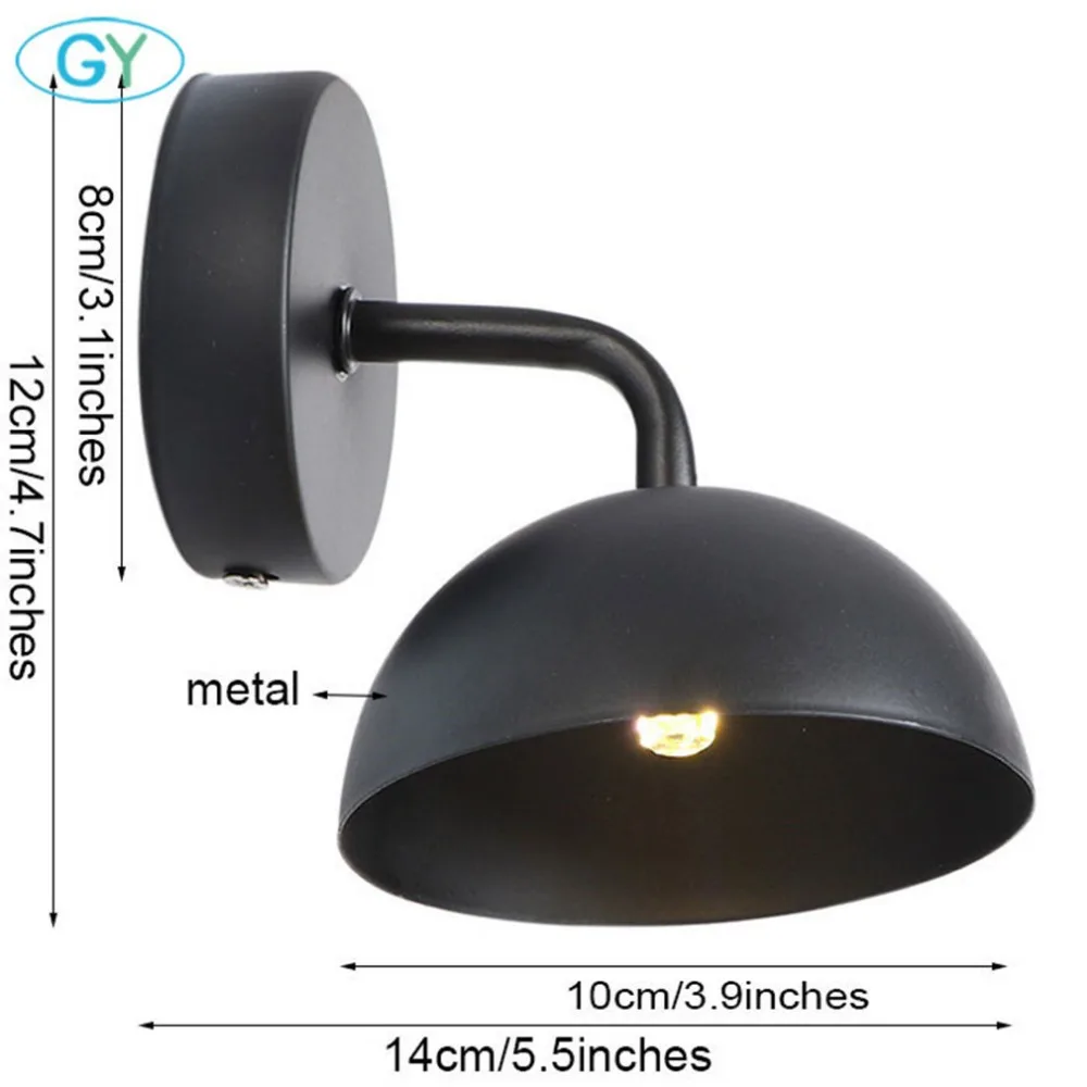 Mini Black Wall Light For Bedroom Living Room Lights Bedside G4 LED Wall Sconces Vintage Metal Art Deco antique wall night lamp Mini Black Wall Light For Bedroom Living Room Lights Bedside G4 LED Wall Sconces Vintage Metal Art Deco antique wall night lamp