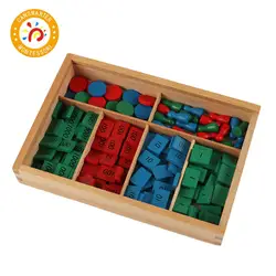 Материалы montessori деревянные игрушки Штамп Игры различные издание деревянные Этикетки марки математические игрушки раннего образования