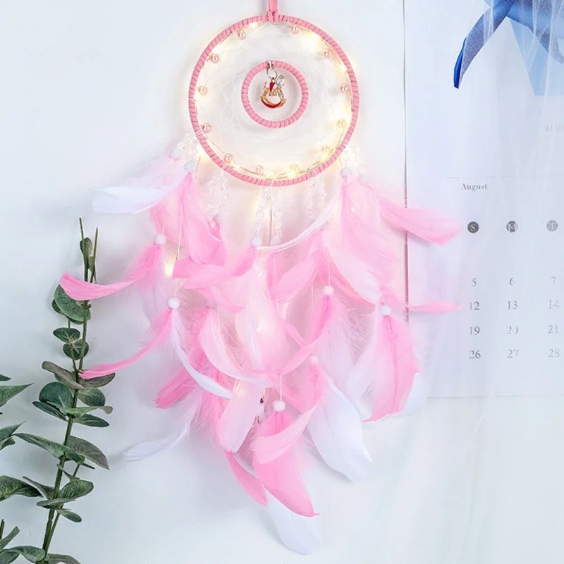 

Home Dream Catcher Wall Hanging Decorations Feather Ornament Traditional Style Dreamcatcher