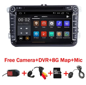 

In Stock 8" IPS Android 9.0 Car DVD Player for VW Passat B5 Polo Golf MK 5 6 Tiguan Jetta Wifi 3G Radio GPS Free camera DVR MAP