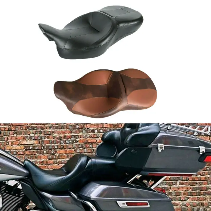 Motorcycle Rider and Passenger Seat For Harley Touring Electra Street Tri Glide Road King Ultra Limited FLHR FLHX FLTRX FLHTK Motorcycle Rider and Passenger Seat For Harley Touring Electra Street Tri Glide Road King Ultra Limited FLHR FLHX FLTRX FLHTK