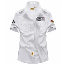 Afs jeep marke shirt männer 2017 casual 100% baumwolle herren sommer shirts kurzen ärmeln camisas hombre vestir 5xl camisetas 64wy