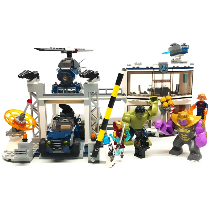 

Machine Buster Marveles Avengers Endgame Super Heroes Compound Battle Building Kit Block Toys compatible with Legoings 76131