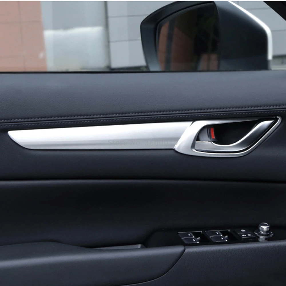 For Mazda CX-5 CX5 KF 2017 2018 2019 Accessories Car Styling Parts Interior Door Handle Bowl Covers Carbon Fiber Molding Trim For Mazda CX-5 CX5 KF 2017 2018 2019 Accessories Car Styling Parts Interior Door Handle Bowl Covers Carbon Fiber Molding Trim