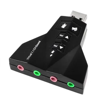 

Free external USB sound card notebook headset adapter interface computer independent external sound card