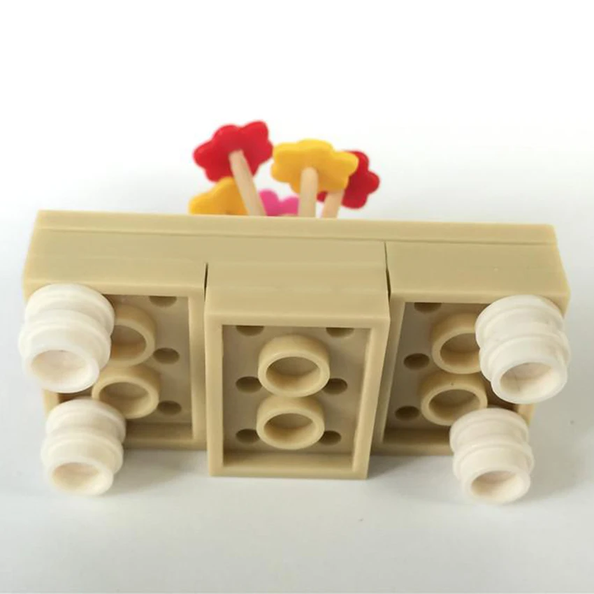 Living Room Furniture Sofa Table Chair Block Building Blocks Legoingly City MOC Accessories Bricks DIY Toys for Children (7)