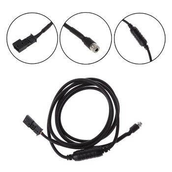 

AUX Audio Input Adapter Female 3 pin Cable For BMW E39 E53 E46 X5 BM54 16:9 CD