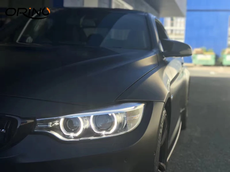 Satin Metallic Black Vinyl Film Wrap-6