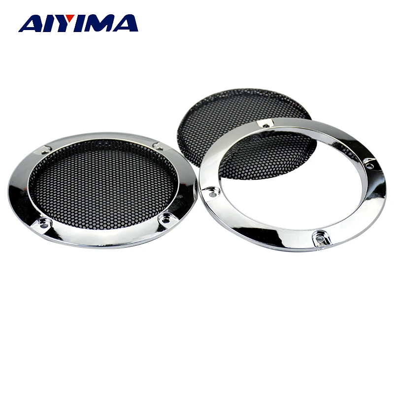 2PCS 2 Inch Black Car Speaker Grill Mesh Enclosure Net Protective Cover Speaker
