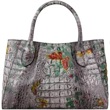 LUOFEIHUA новая большая сумка на одно плечо ретро сумка из крокодиловой кожи Сумки европейский и американский стиль кожаная сумка