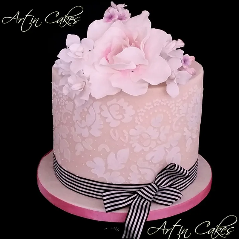 Yueyue Sugarcraft трафарет для торта цветок и листик для торта инструменты для украшения свадебного торта
