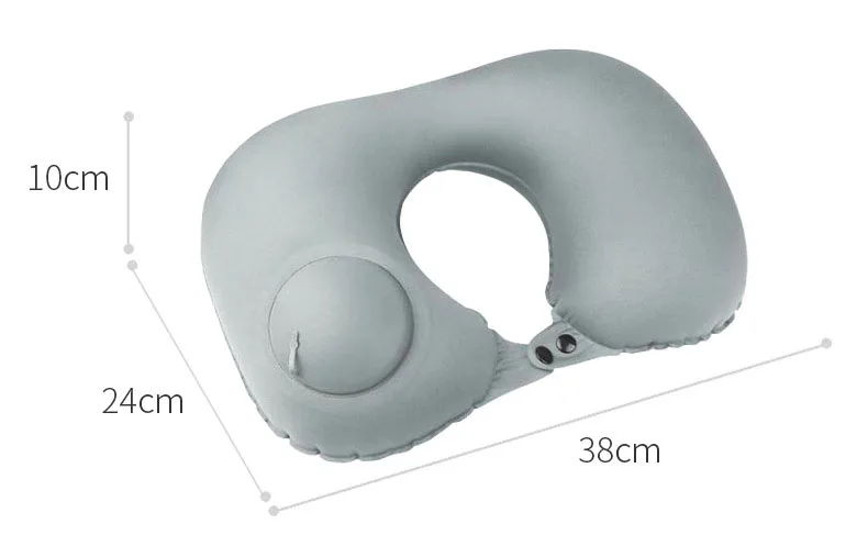U-образная надувная подушка для путешествий, складная Автоматическая подушка для шеи, автомобильная воздушная надувная подушка для шеи, дорожный подголовник, переносная