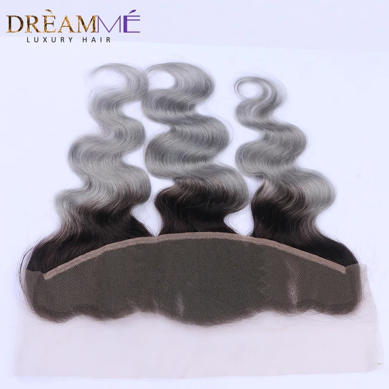 1b green human hair lace frontal closure (5)