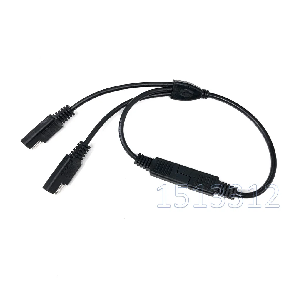 35 см 18AWG SAE Мощность Удлинительный кабель Y сплиттер 1 до 3 Разъем 2 штырь