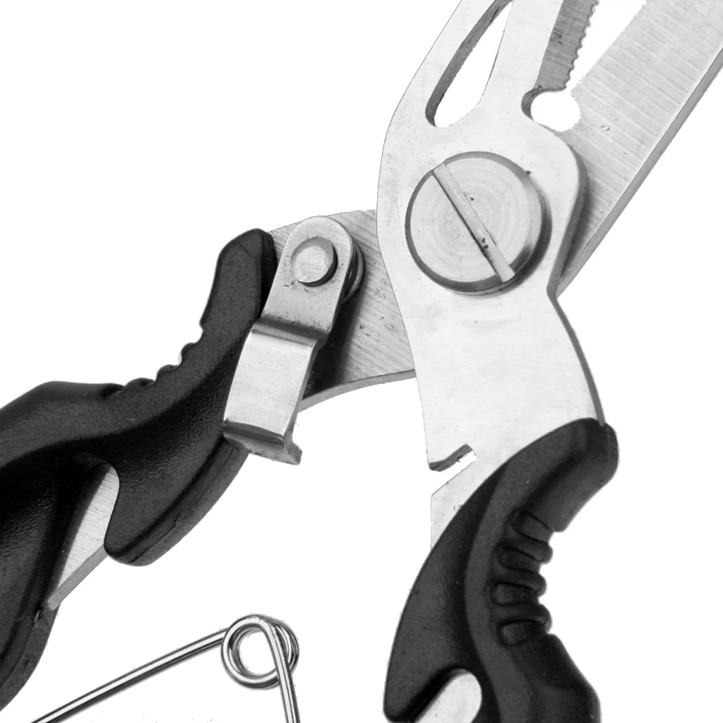 Stainless Steel Fishing Pliers Braid Cutters Hook Remover Fish Holder Gripper Multifunctional Fishing Tools