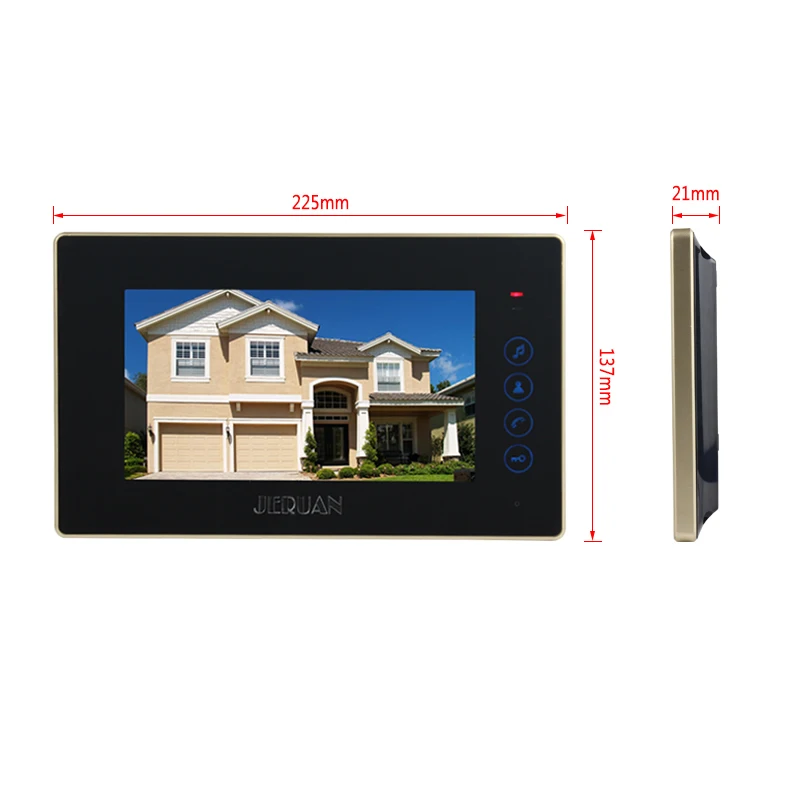 Дома новые металлические Водонепроницаемый пароль доступа HD Mini Камера + 7 дюймов Цвет ЖК-дисплей видео-телефон двери Динамик домофон