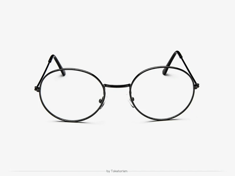 Toketorism круглый металлический Ретро оправа очки с прозрачными линзами мужские и женские модные очки 9103