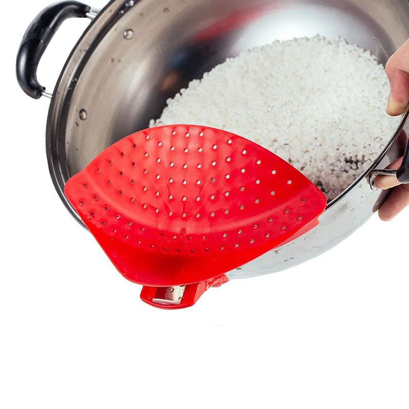 Colanders клип силиконовые PP кухня на сито для кастрюли сливной жидкости слив паста