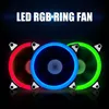 2022 Hot Sales Computer Eclipse 120mm LED Fan 120mm Fan Red Blue Green Light Guide Ring ► Photo 3/5